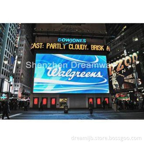 Pixel Pitch 10mm RGB Full Color Outdoor Advertising LED Dis